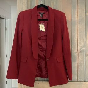 Maroon blazer size small NWT forever 21